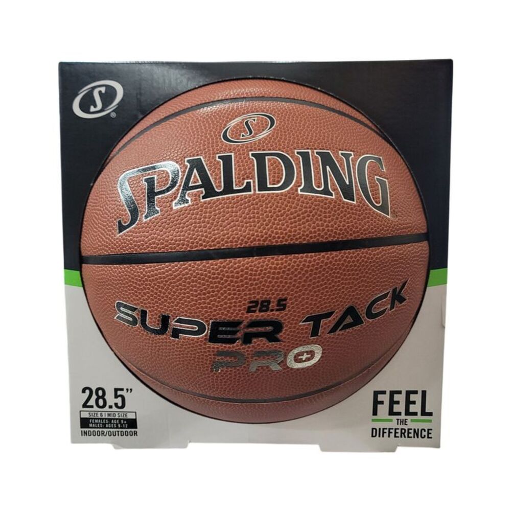 Spalding Super Tack Pro Composite Leather Basketball, Size 6 (28.5")